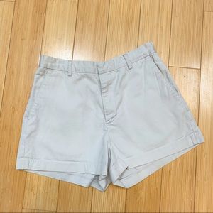 J. CREW beige cotton chino shorts